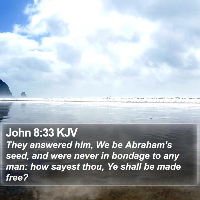 John 8:33 KJV Bible Study