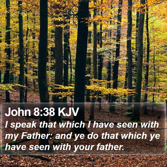 John 8:38 KJV Bible Study