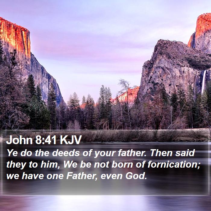 John 8:41 KJV Bible Study