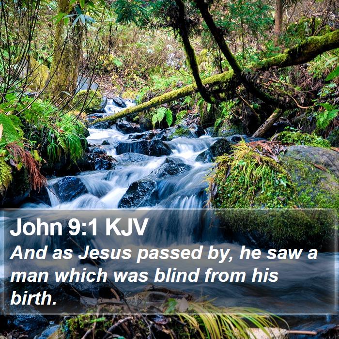 John 9:1 KJV Bible Study