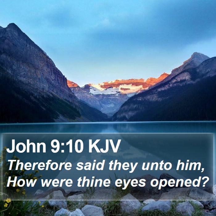 John 9:10 KJV Bible Study