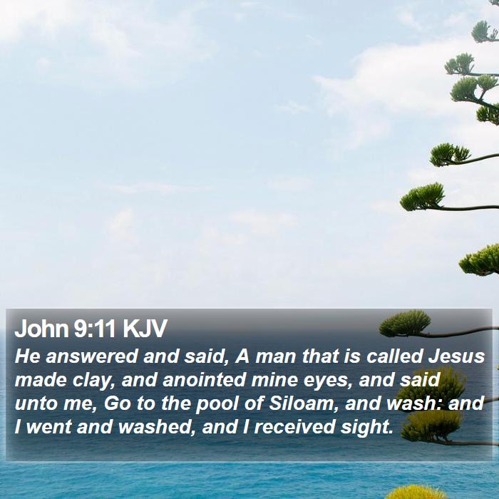 John 9:11 KJV Bible Study