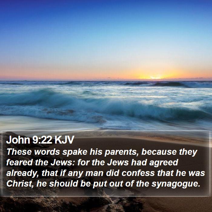 John 9:22 KJV Bible Study