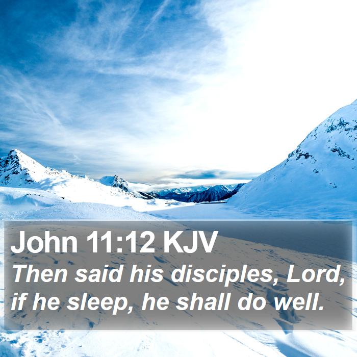 John 11:12 KJV Bible Study