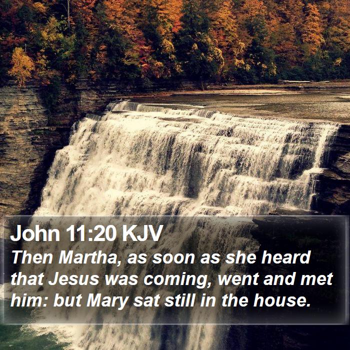 John 11:20 KJV Bible Study