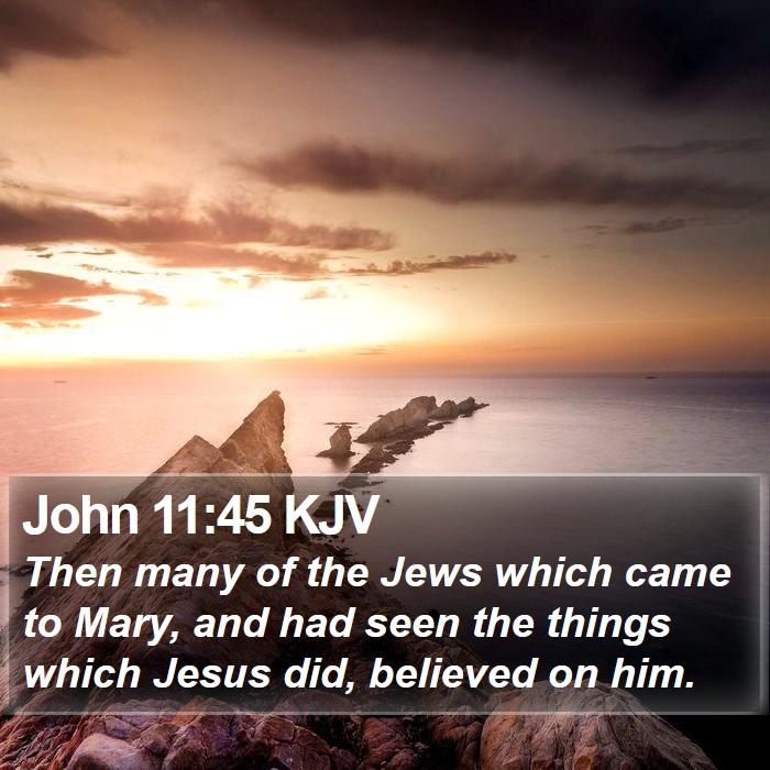 John 11:45 KJV Bible Study