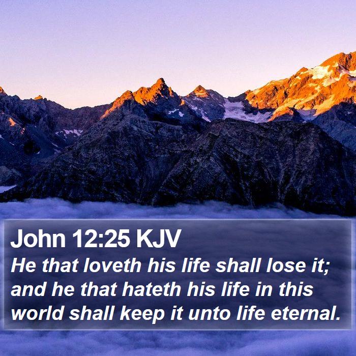 John 12:25 KJV Bible Study