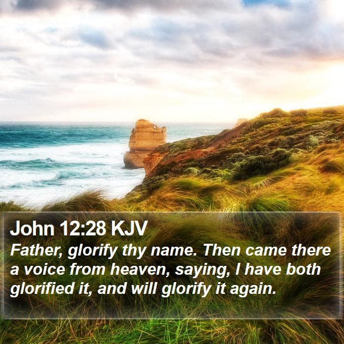 John 12:28 KJV Bible Study