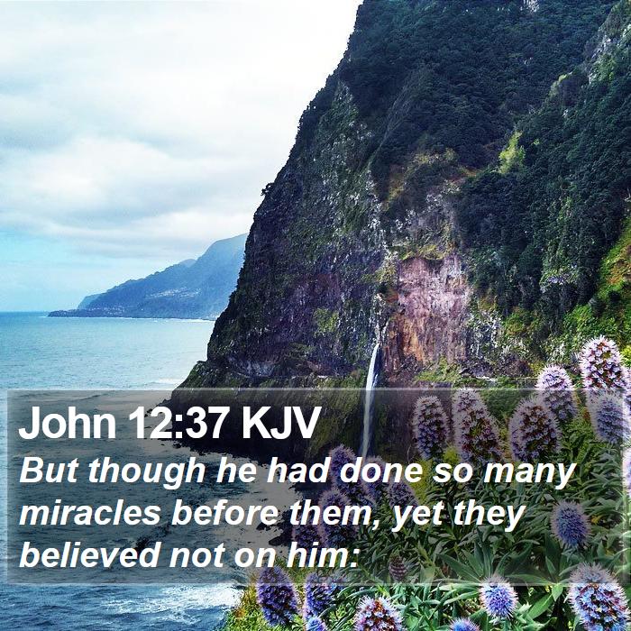 John 12:37 KJV Bible Study