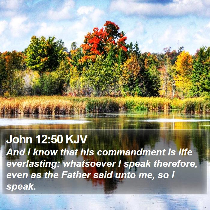 John 12:50 KJV Bible Study