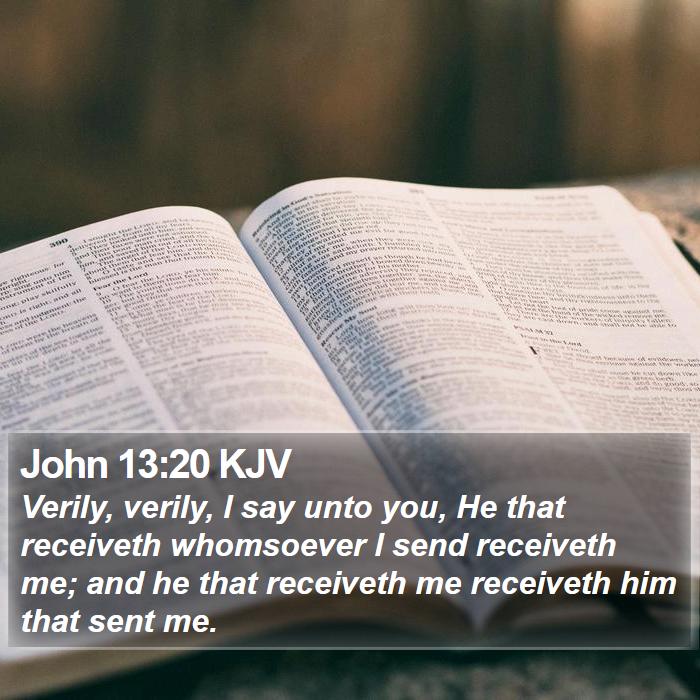 John 13:20 KJV Bible Study