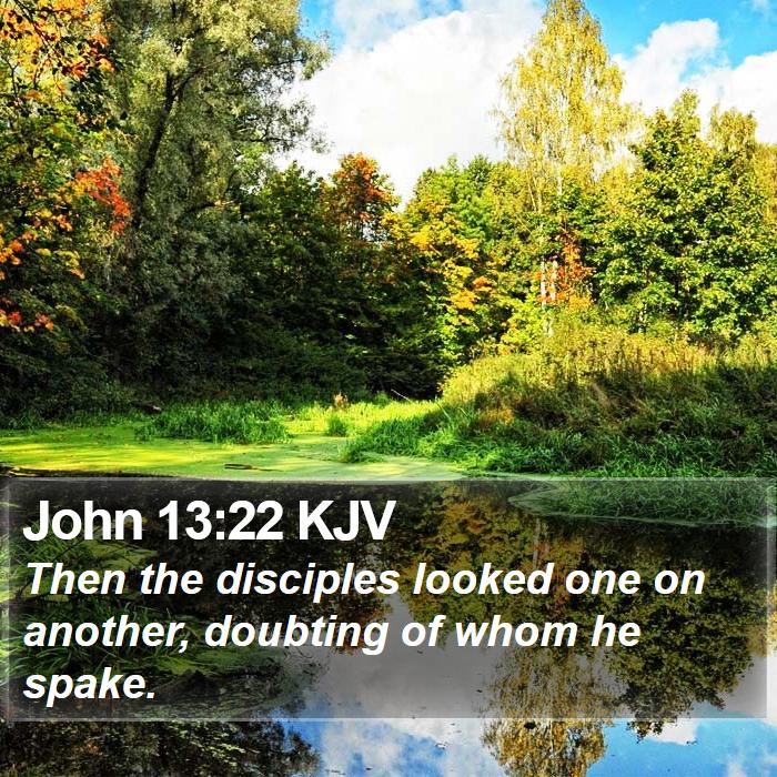 John 13:22 KJV Bible Study