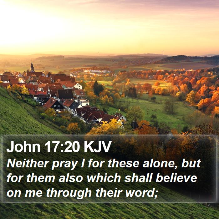 John 17:20 KJV Bible Study