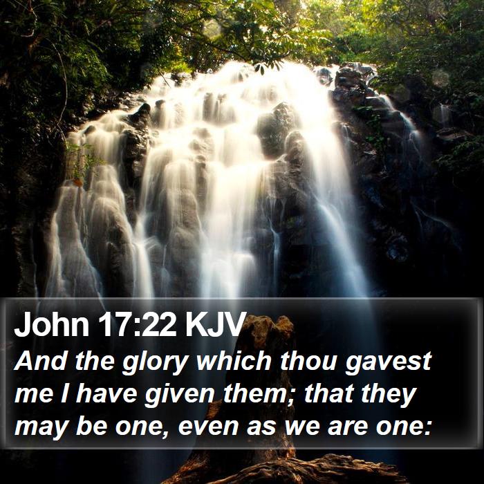 John 17:22 KJV Bible Study