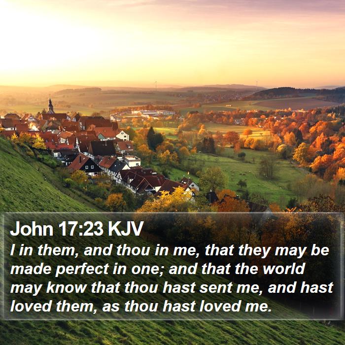 John 17:23 KJV Bible Study