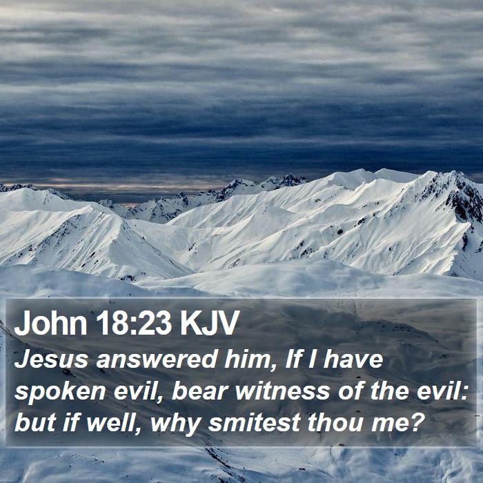 John 18:23 KJV Bible Study