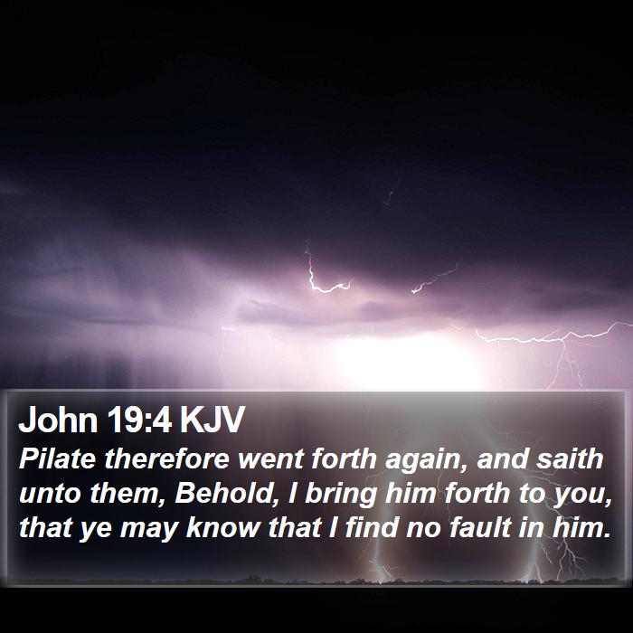 John 19:4 KJV Bible Study