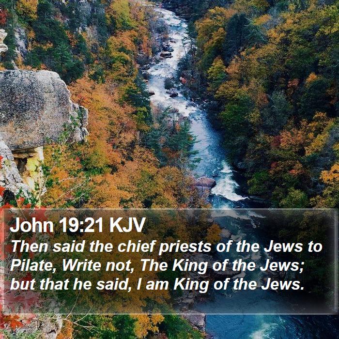 John 19:21 KJV Bible Study