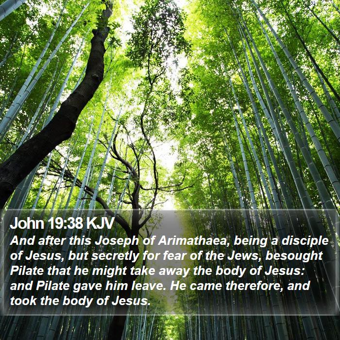 John 19:38 KJV Bible Study