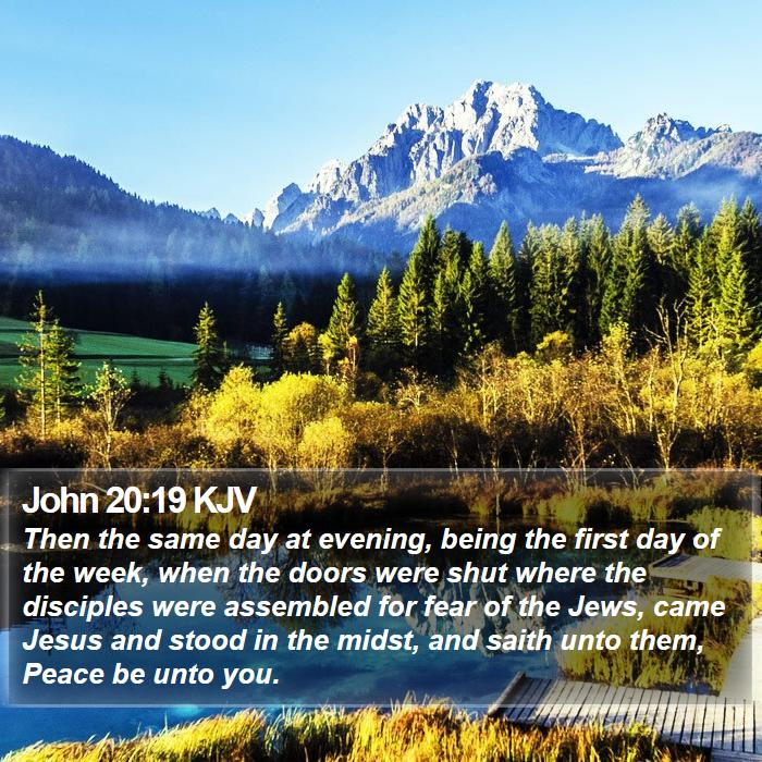 John 20:19 KJV Bible Study