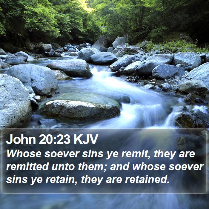 John 20:23 KJV Bible Study