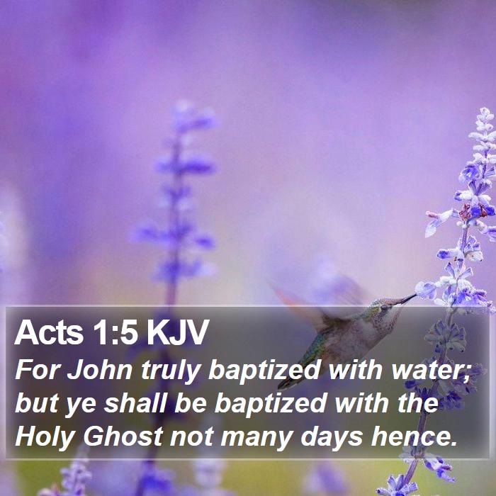 Acts 1:5 KJV Bible Study