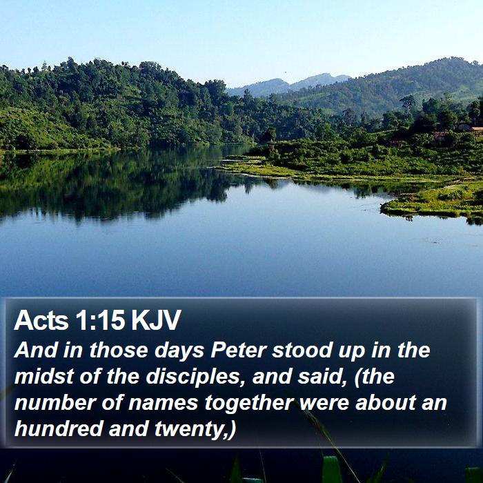 Acts 1:15 KJV Bible Study