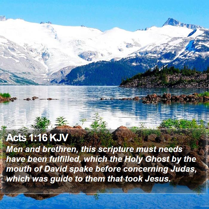 Acts 1:16 KJV Bible Study