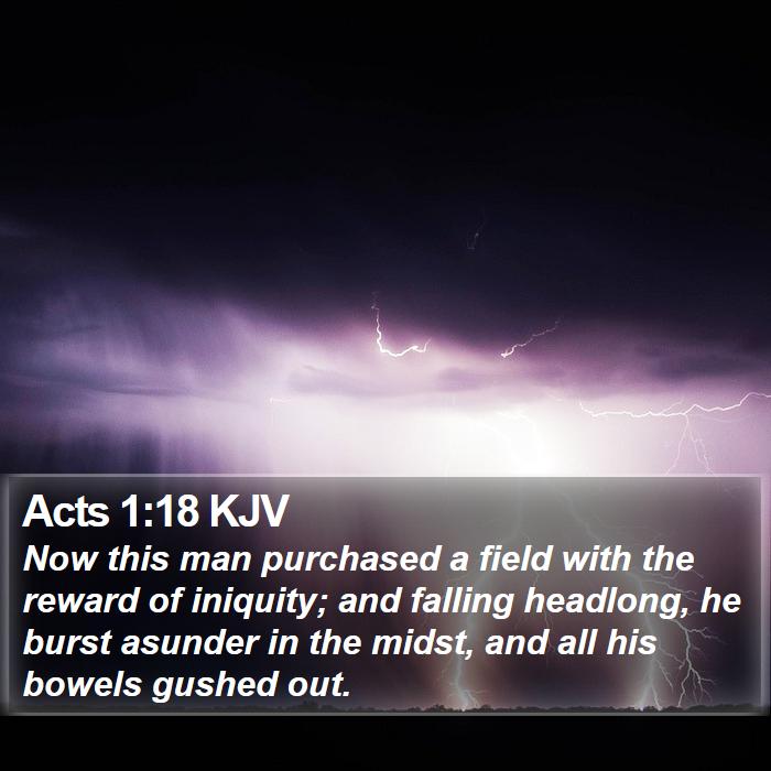 Acts 1:18 KJV Bible Study