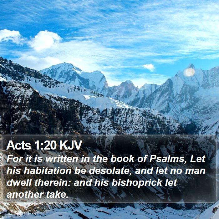 Acts 1:20 KJV Bible Study