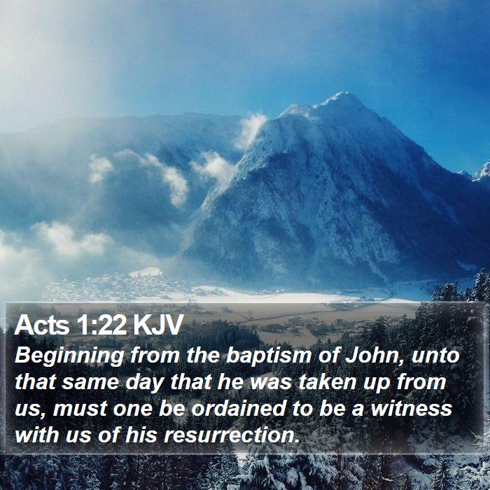 Acts 1:22 KJV Bible Study