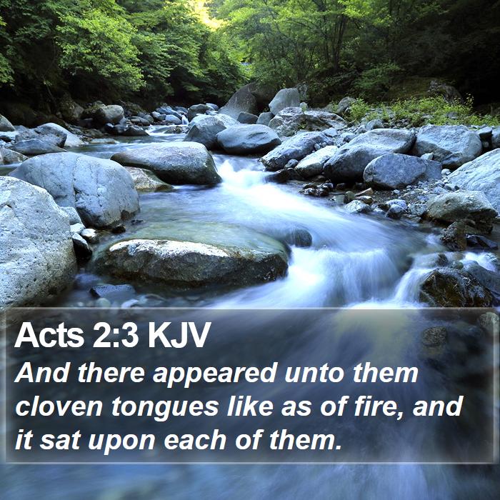 Acts 2:3 KJV Bible Study