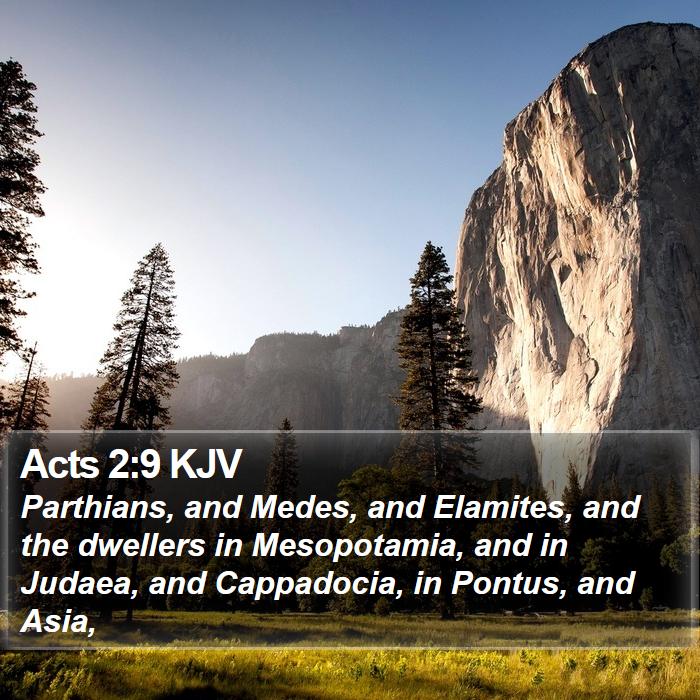 Acts 2:9 KJV Bible Study