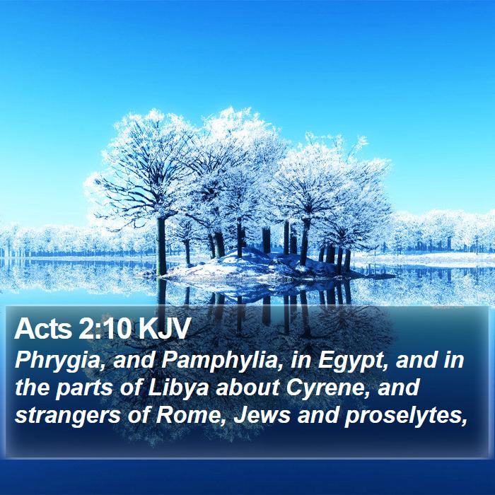 Acts 2:10 KJV Bible Study