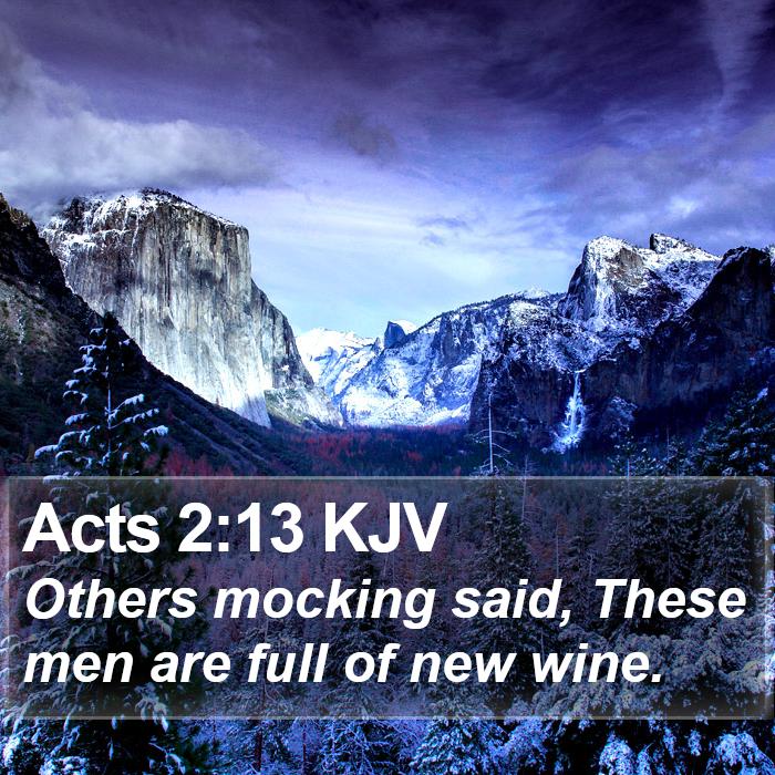 Acts 2:13 KJV Bible Study