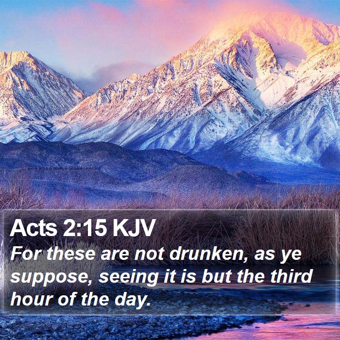 Acts 2:15 KJV Bible Study