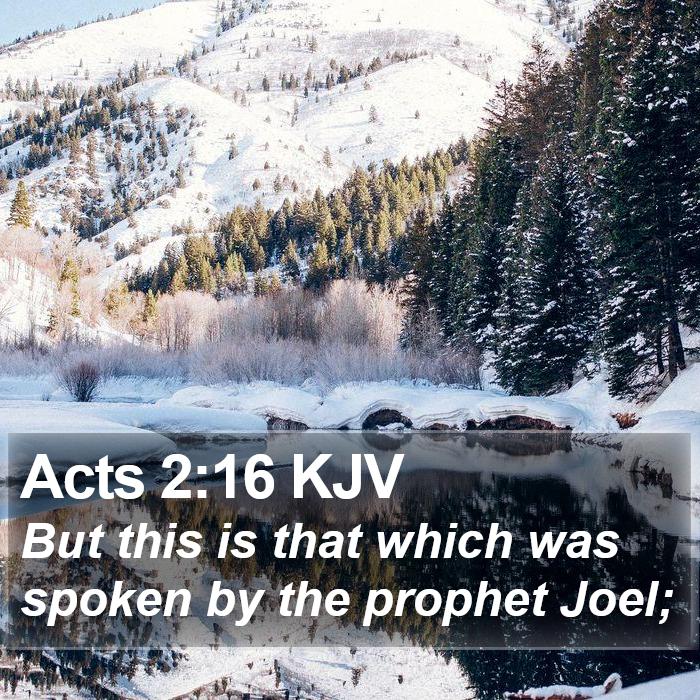 Acts 2:16 KJV Bible Study