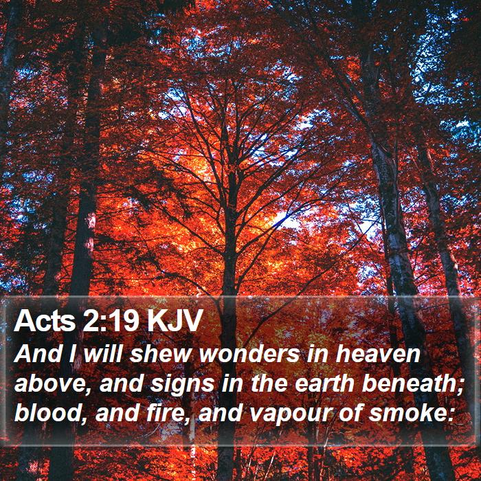 Acts 2:19 KJV Bible Study