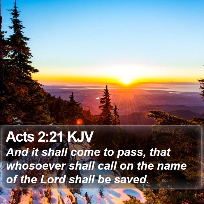 Acts 2:21 KJV Bible Study