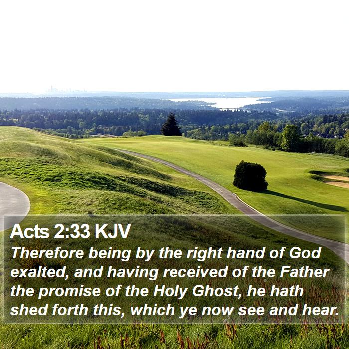 Acts 2:33 KJV Bible Study