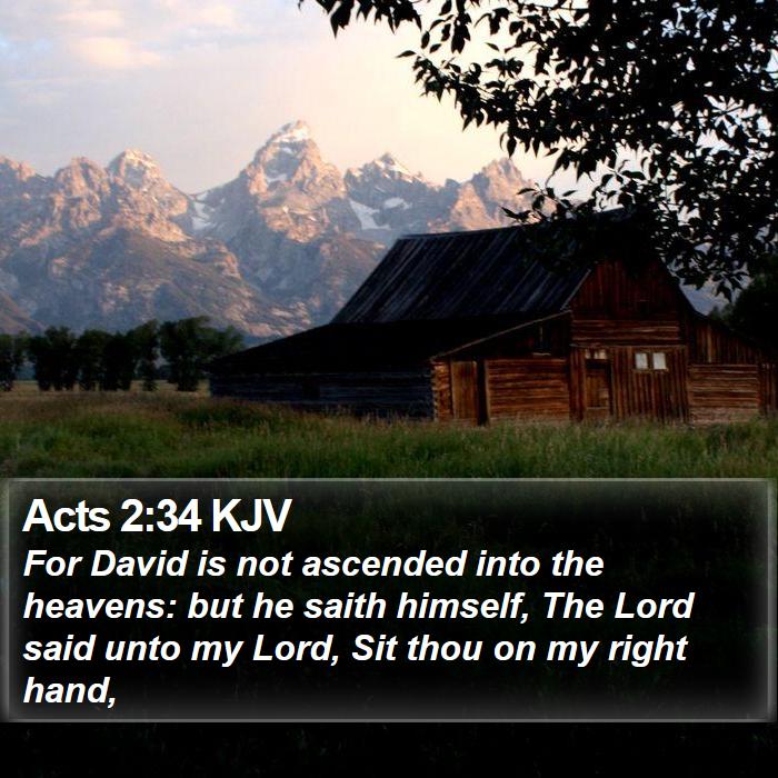 Acts 2:34 KJV Bible Study