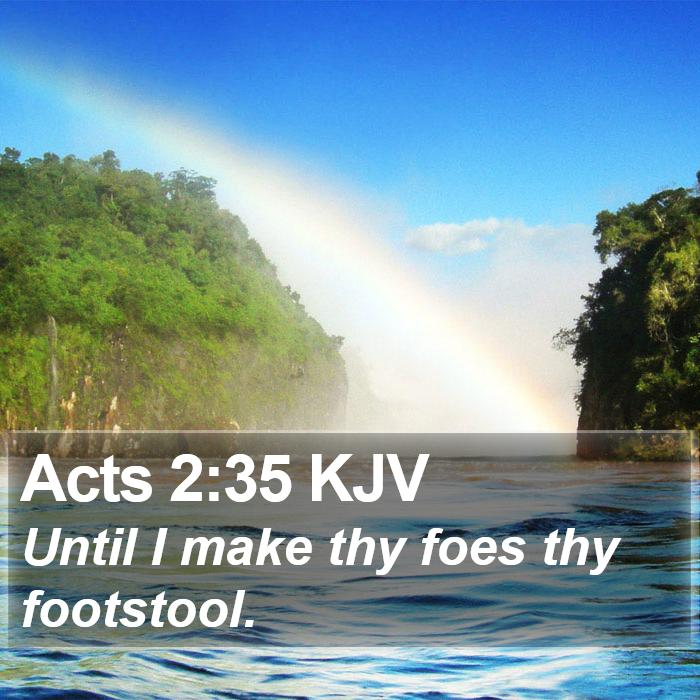 Acts 2:35 KJV Bible Study