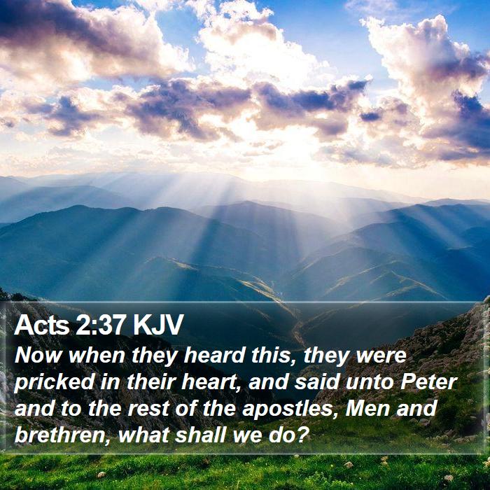 Acts 2:37 KJV Bible Study