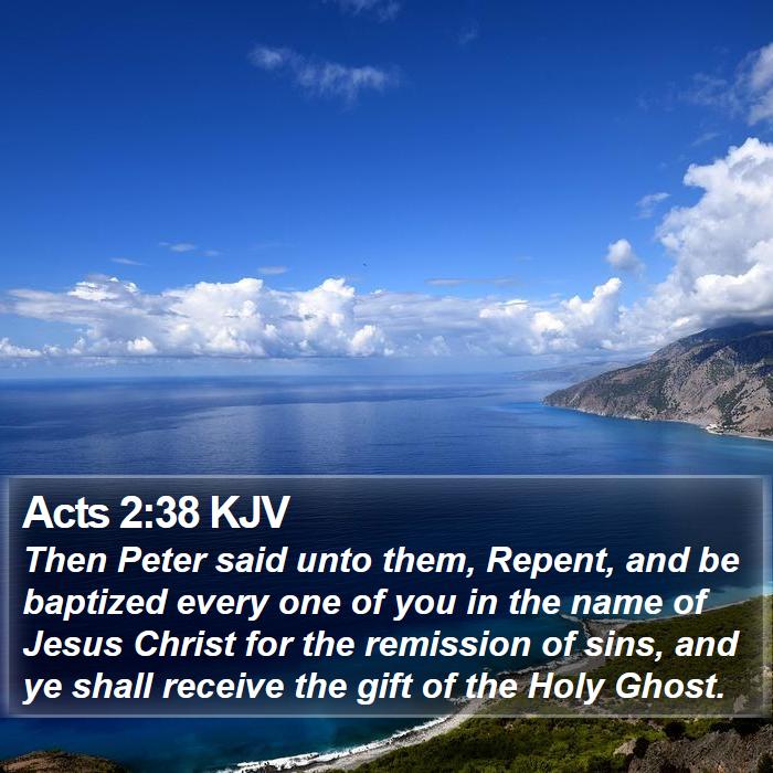 Acts 2:38 KJV Bible Study