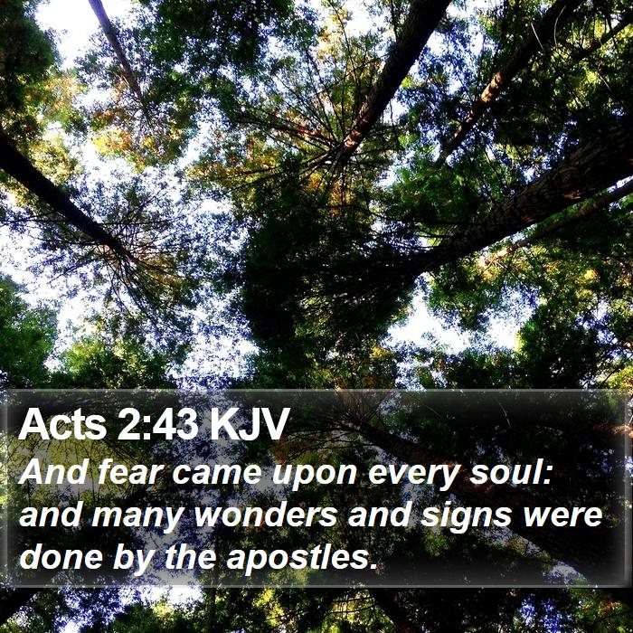 Acts 2:43 KJV Bible Study