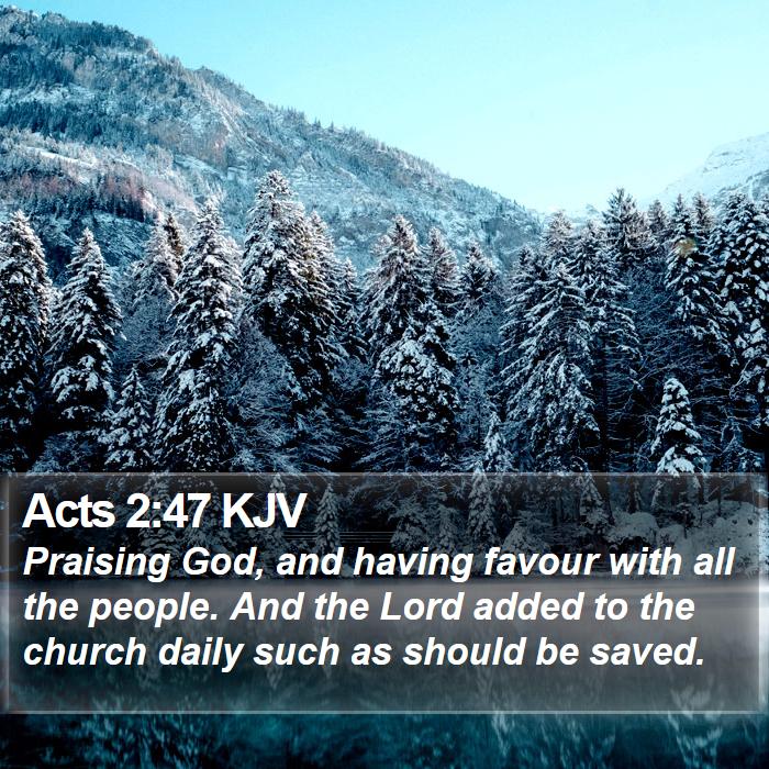 Acts 2:47 KJV Bible Study