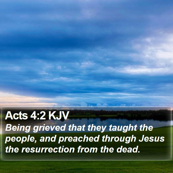 Acts 4:2 KJV Bible Study