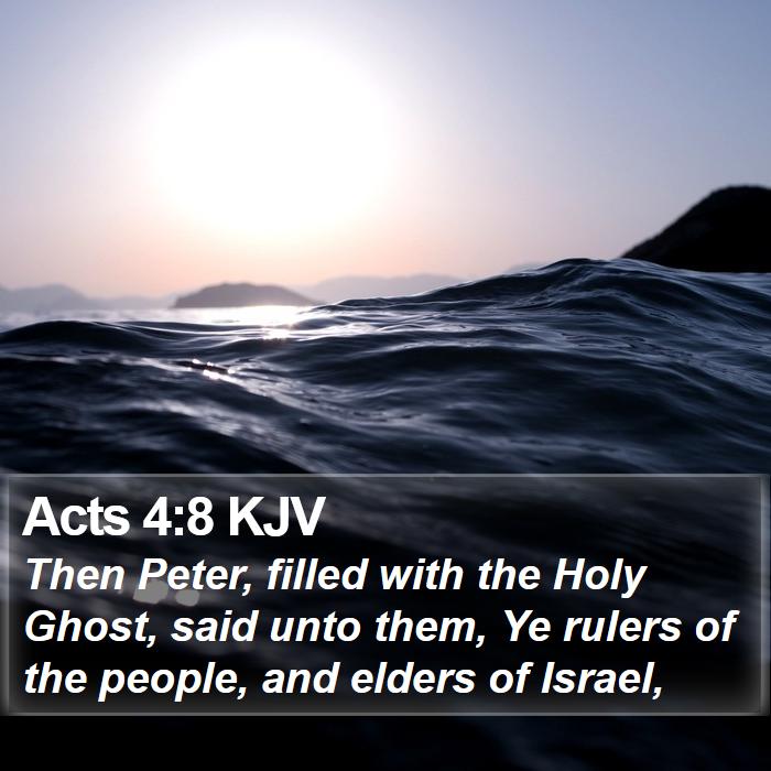 Acts 4:8 KJV Bible Study