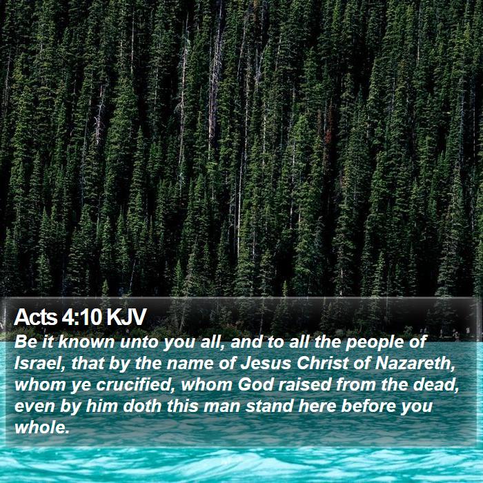 Acts 4:10 KJV Bible Study