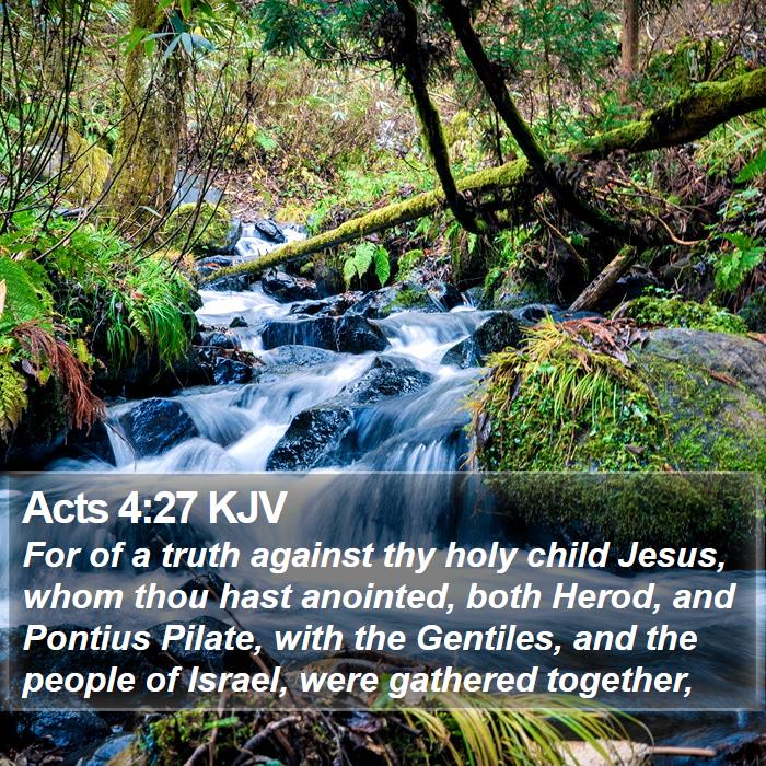 Acts 4:27 KJV Bible Study